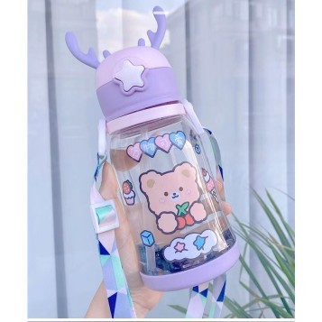Botol Minum Anak Tanduk Rusa  Free Sticker BPA Free 550ML